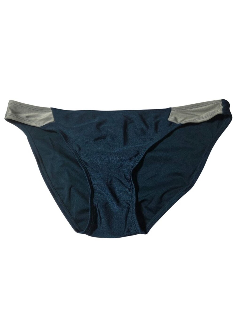 Xhilaration Bikini Bottom Size Large Navy Gray Accents Swimwear Swimsuit Beach